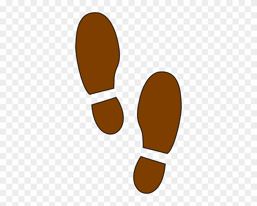 Footprint Clipart Brown - Brown Shoe Print Clipart #524174