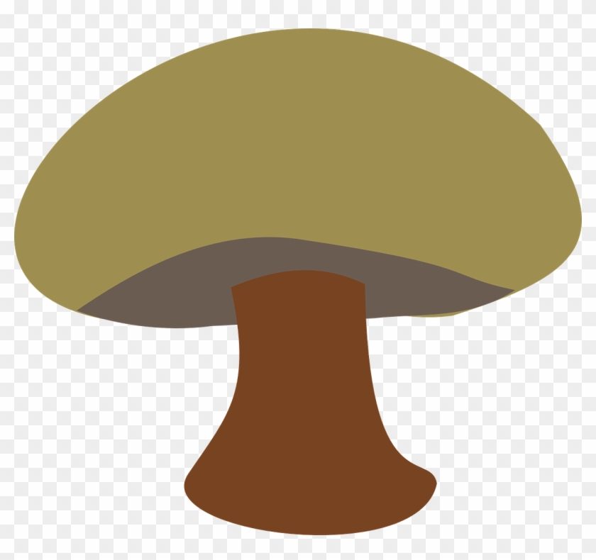 Mushroom Clipart Brown - Brown Mushroom Cartoon #524185