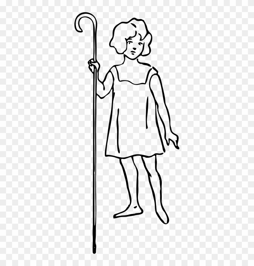 Similar Clip Art - Shepherd Girl Clipart #524190