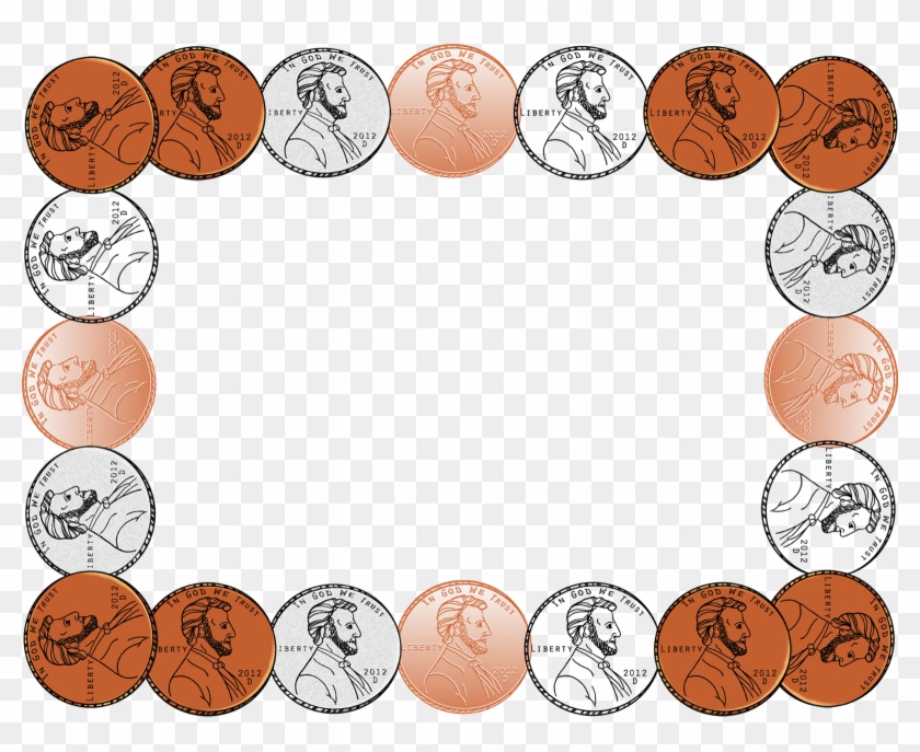 I Am Almost Finished With My Money Set And I Should - Penny Border Clip Art #524363