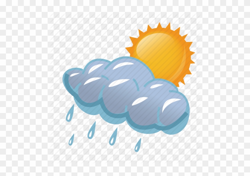 Sunny And Rainy Clipart - Cycling #524654