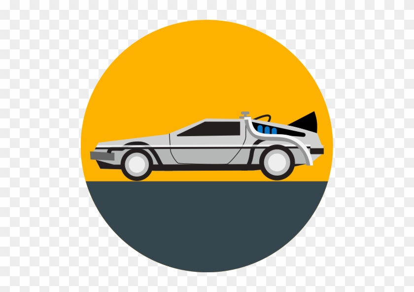 Cool Design Ideas Back To The Future Clipart Car Delorean - Back To The Future Icon #524662