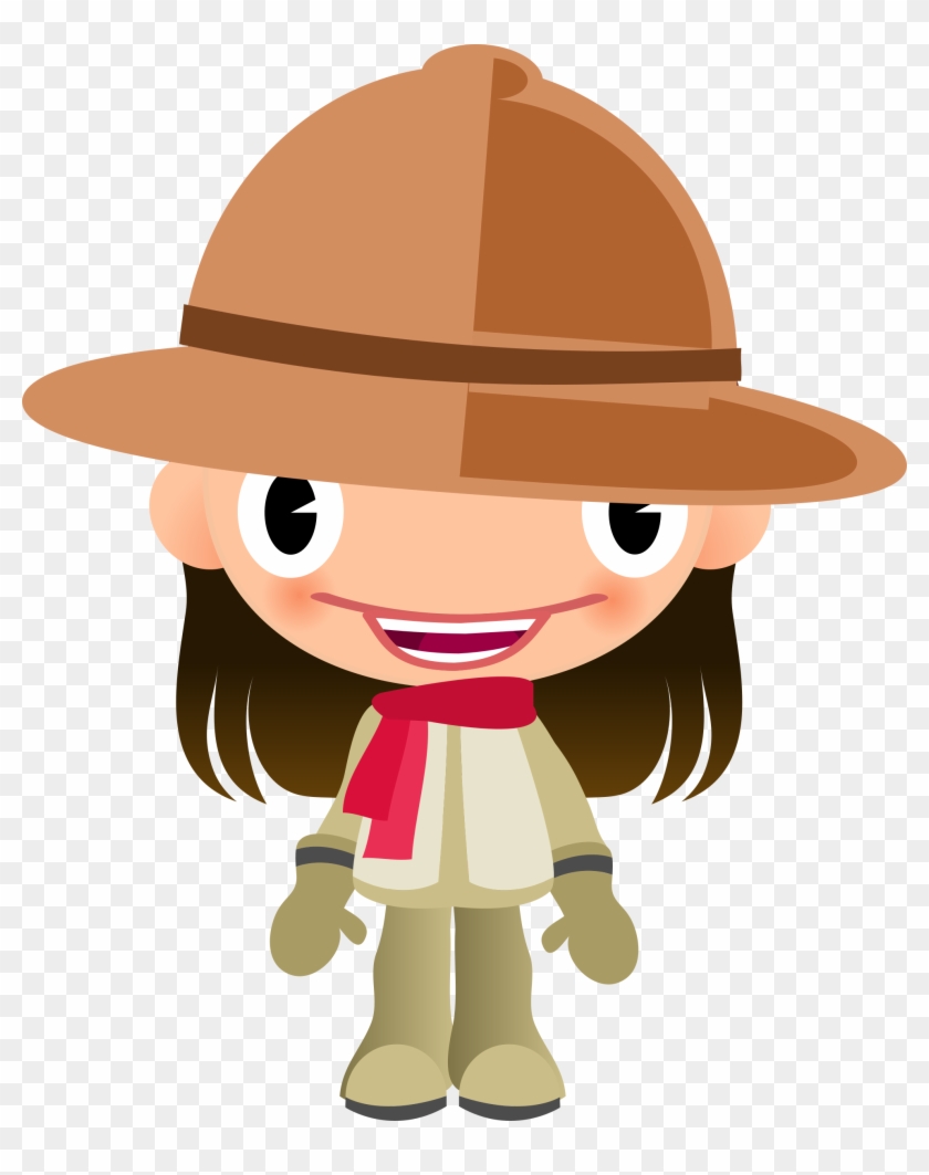 Girl - Safari Girl Clipart #524745