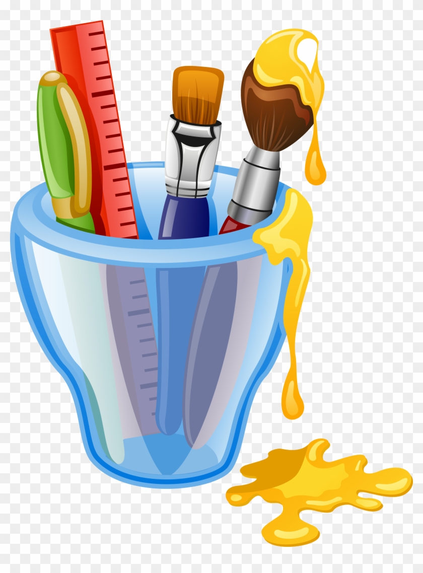 Drawing School Supplies Clip Art - Drawing School Supplies Clip Art #525105