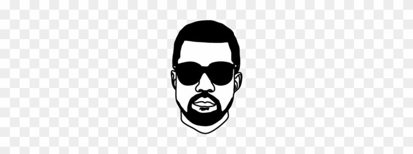 Art Black And White Kanye Kanye West Graphic Transparent - Kanye West Line Drawing #524861