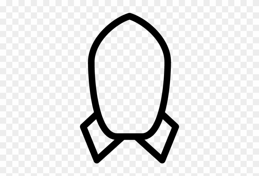 Rocket Icon - Rocket Ship Outline #524912