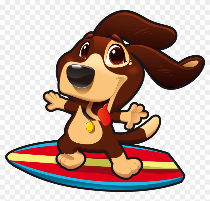 Dog Surfing Dog Surfing Puppy Clip Art - Dog Surfing Dog Surfing Puppy Clip Art #525048
