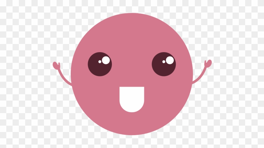 Kawaii Circle Emoticon Character - Extreme Geometry Dash Demon Face #525148