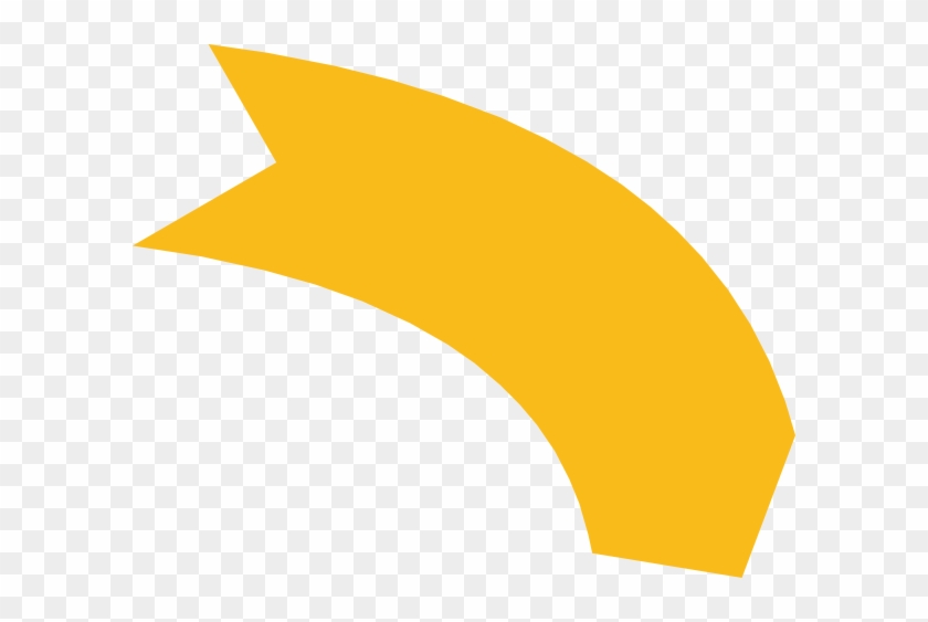 Thick Curved Orange Arrow Clip Art At Clker Com Vector - Yellow Arrow Curve Clipart #525325