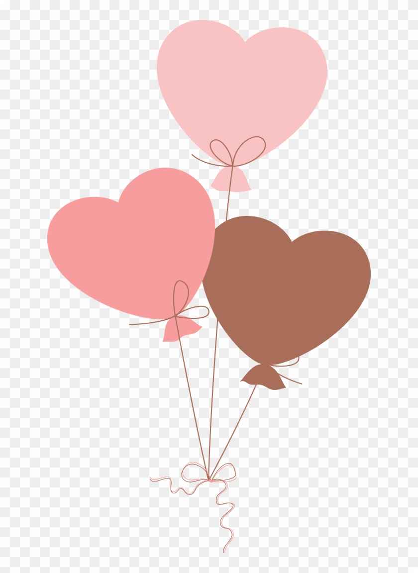 Bebes Y Mamas Embarazadas - Pink Heart Balloons Clip Art #525349