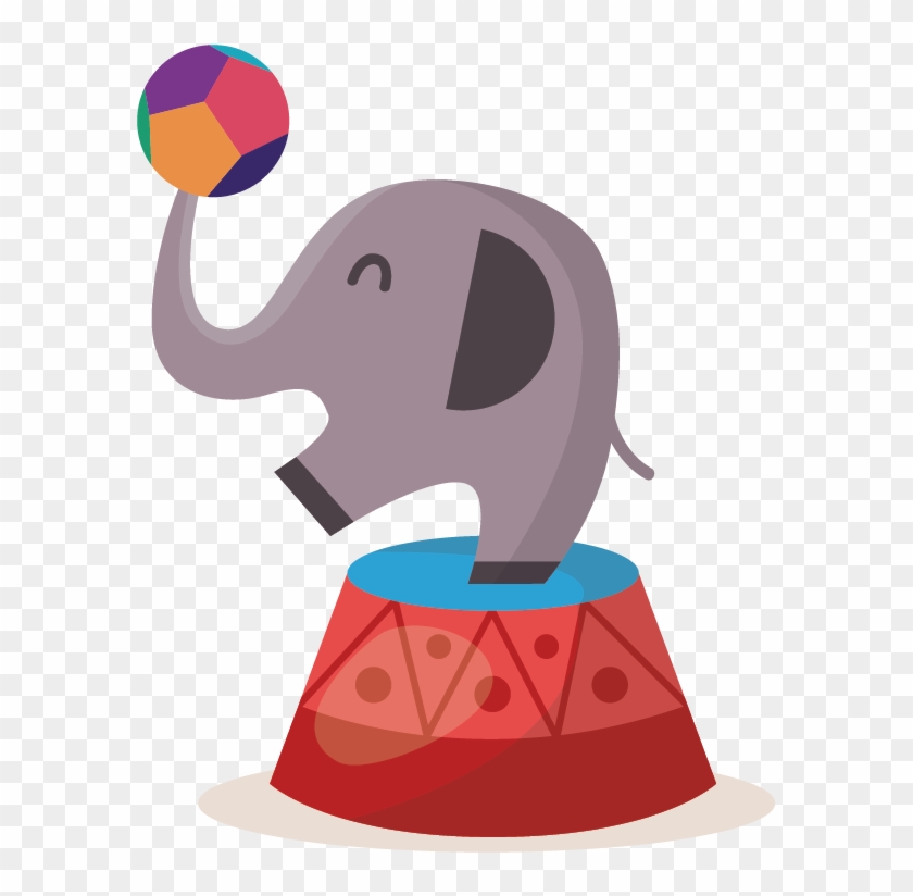 Circus Photography Illustration - Circus Illustration Elephant Png #525420