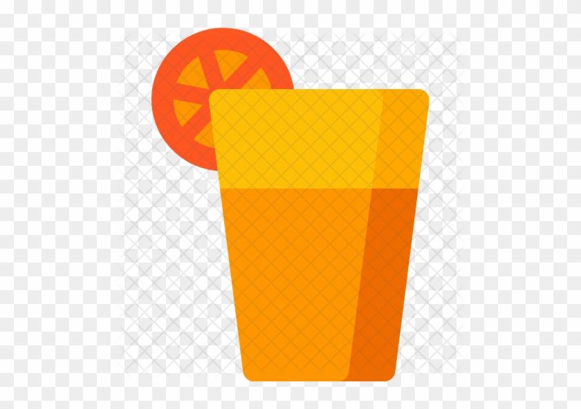 Orange, Juice, Glass, Drink, Cocktail Icon - Paper #525472