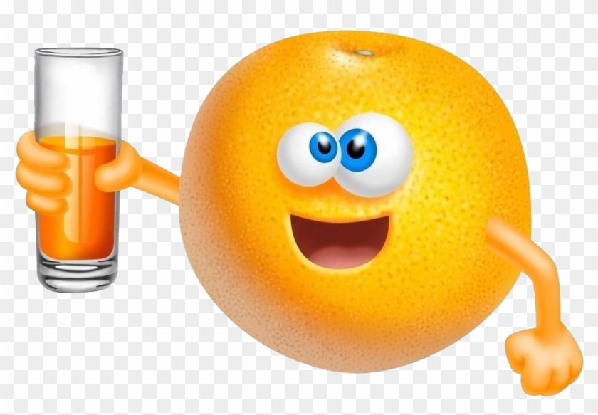 Orange Juice Fruit Cartoon - Fruit Pics Cartoon #525602