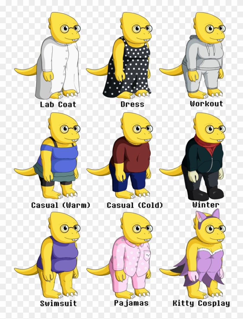 Alphys Outfits By Spoonybard13 - Alphys Outfits #525697