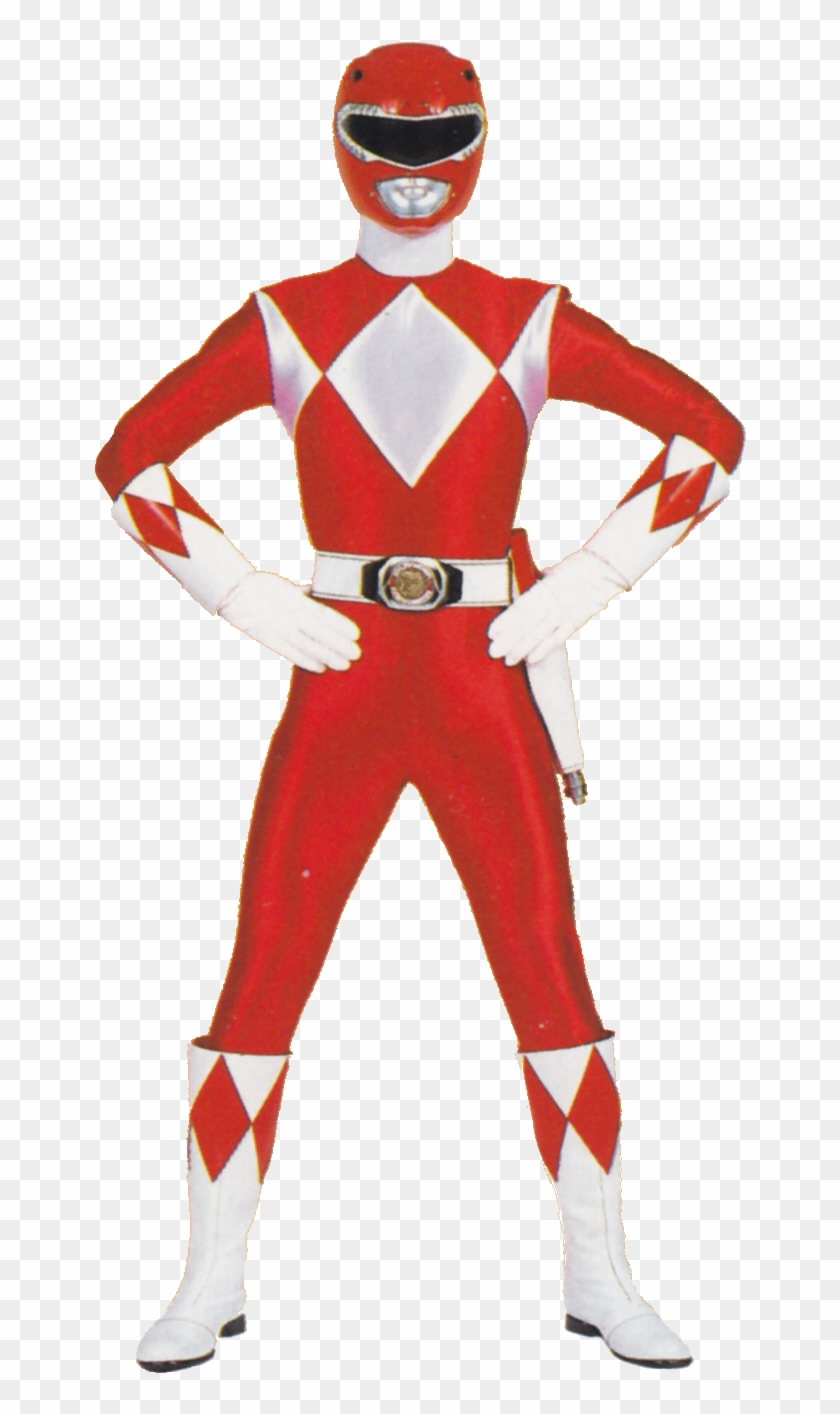 Digital Clipart Power Rangers - Mighty Morphin Power Rangers Red #525880