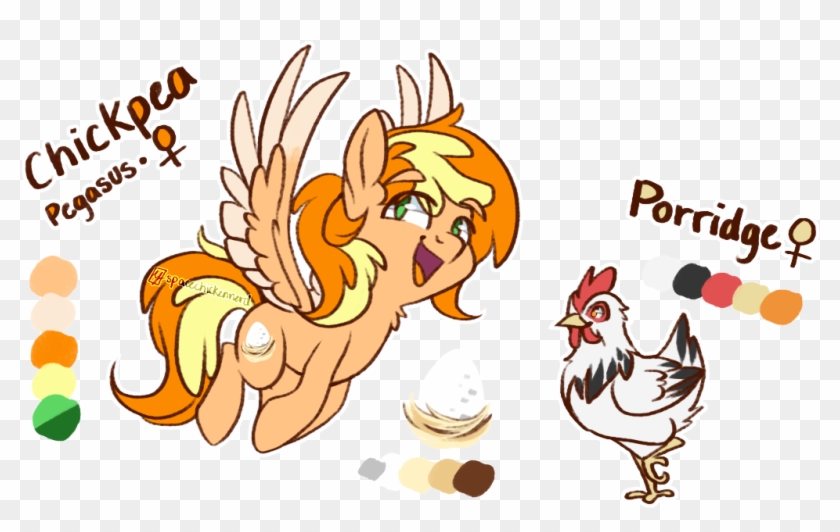 Spacechickennerd, Chicken, Female, Mare, Oc, Oc - Cartoon #525939