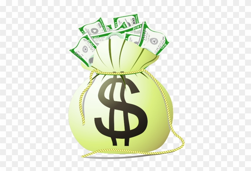cartoon money bag