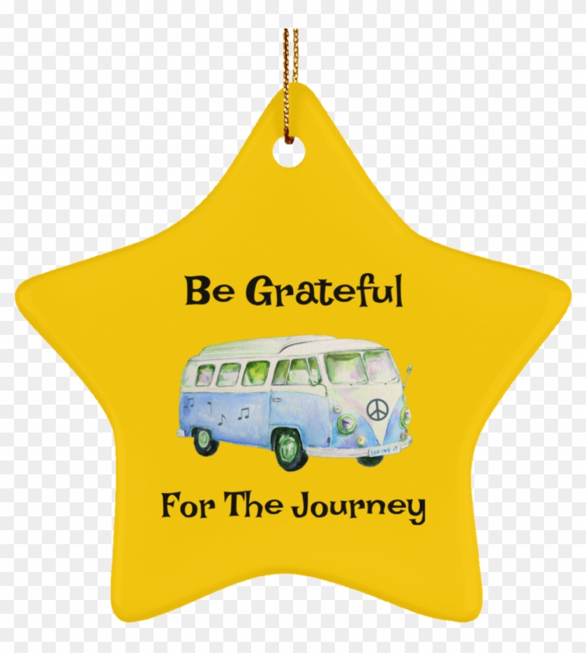Be Grateful For The Journey Vw Bus Christmas Tree Ornament - Volkswagen Type 2 #526042