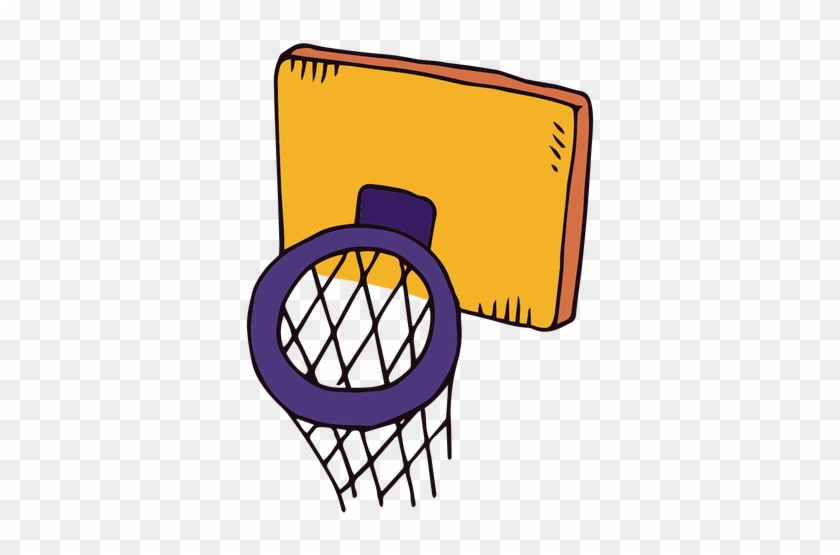 Basketball Basket Cartoon Transparent Png - Cesta De Basket Desenho #526101