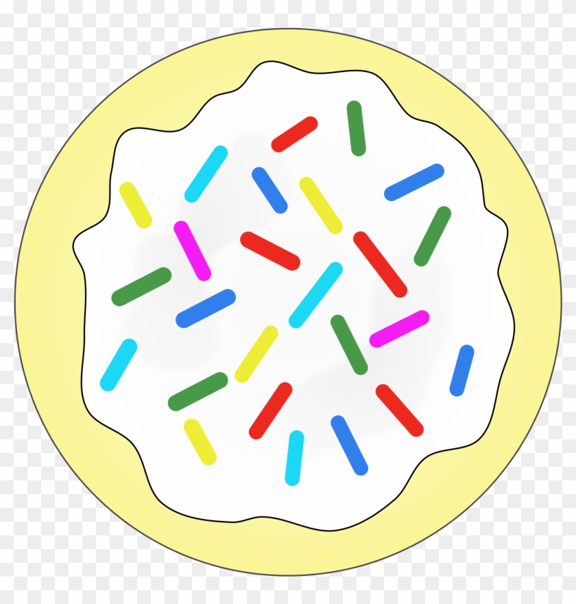 Clipart Rainbow Sprinkles Sugar Cookie - Rainbow Sugar Png #526138