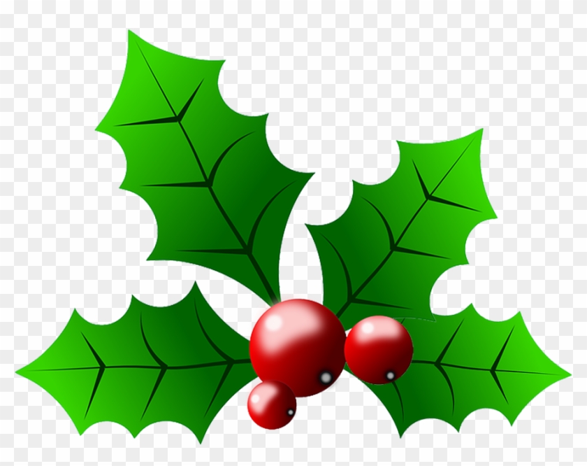 Common Holly Christmas Clip Art - Common Holly Christmas Clip Art #526219