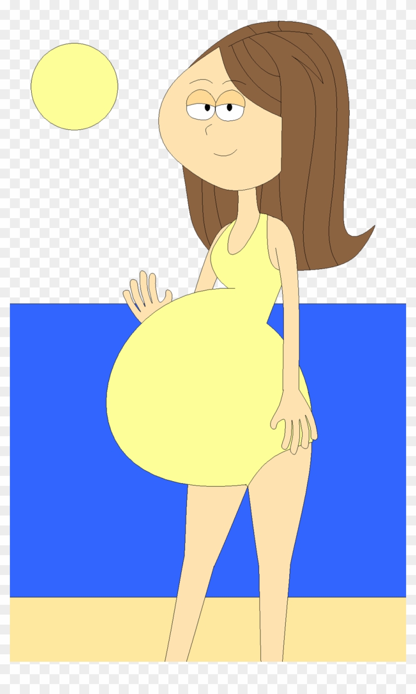 Swimsuit Pregnant Lady By Angry-signs - Cartoon #526190