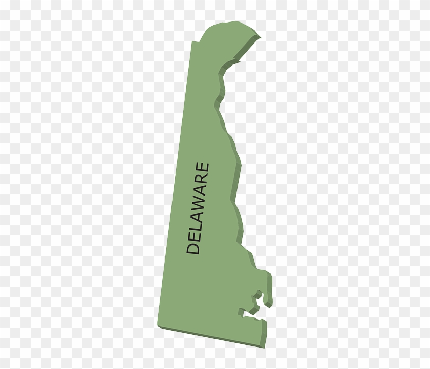 Delaware Geography, Map, States, State, United, Delaware - Delaware Clipart #526301