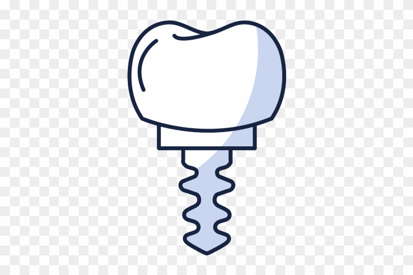 Dental Implant Isolated Icon - Illustration #526339
