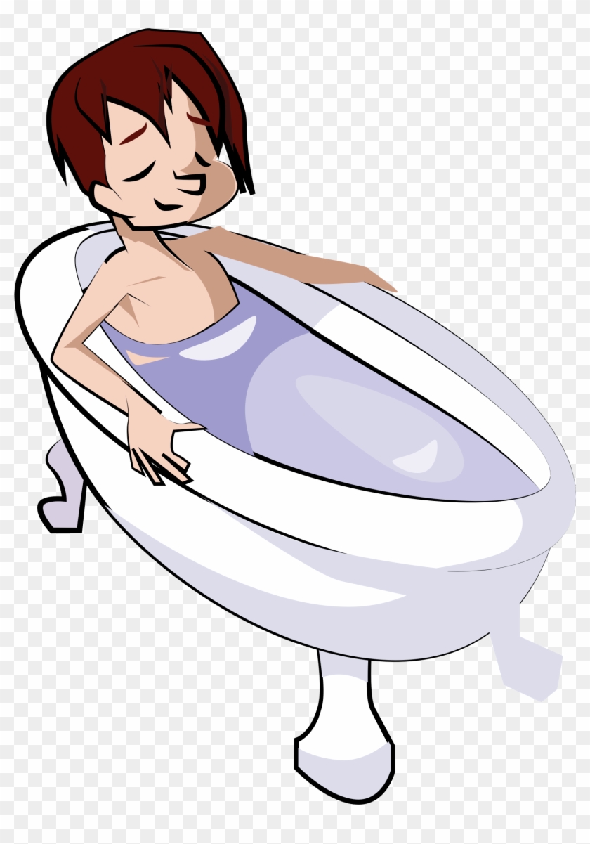 Clipart Boy In Bathtub - Portable Network Graphics #526370