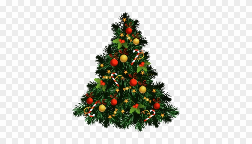 Decorated - Christmas Tree Transparent Background #526389