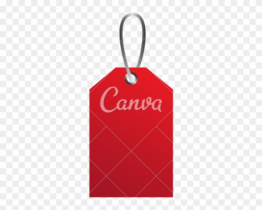 Red Price Tag Commerce Sale Offer Symbol - Use Canva Like A Pro #526424