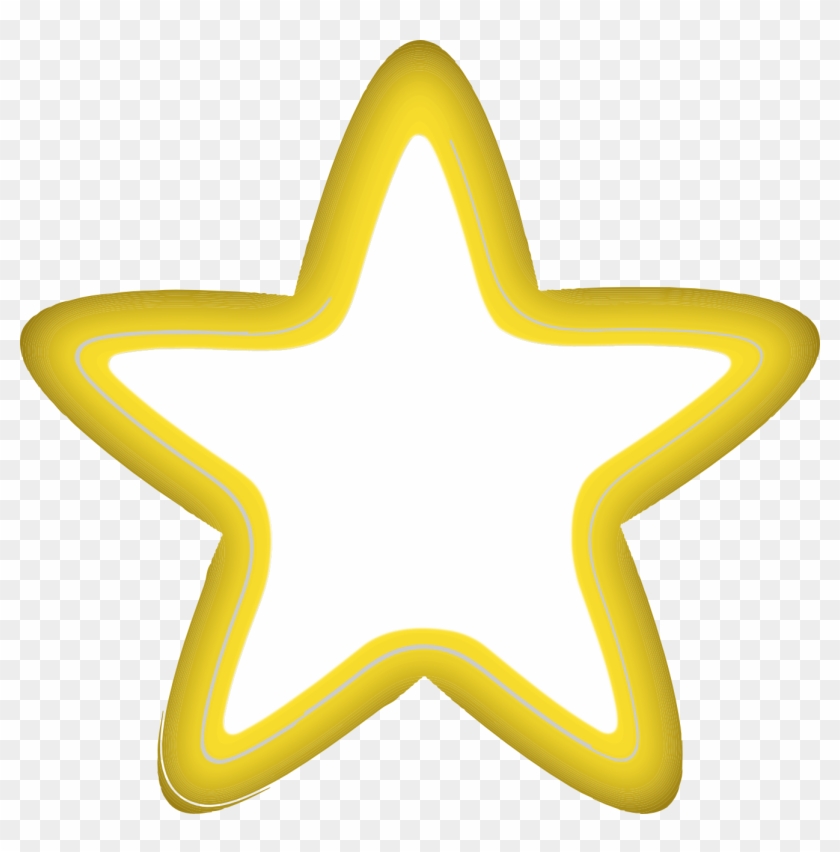 Yellow Star Clipart - Yellow And White Star #526442