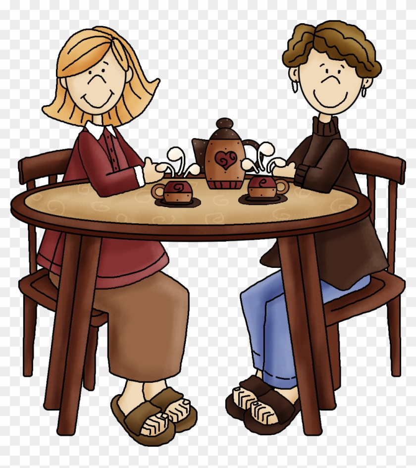 Friends Havin Coffee - Good Morning Dear Friend Gif #526549