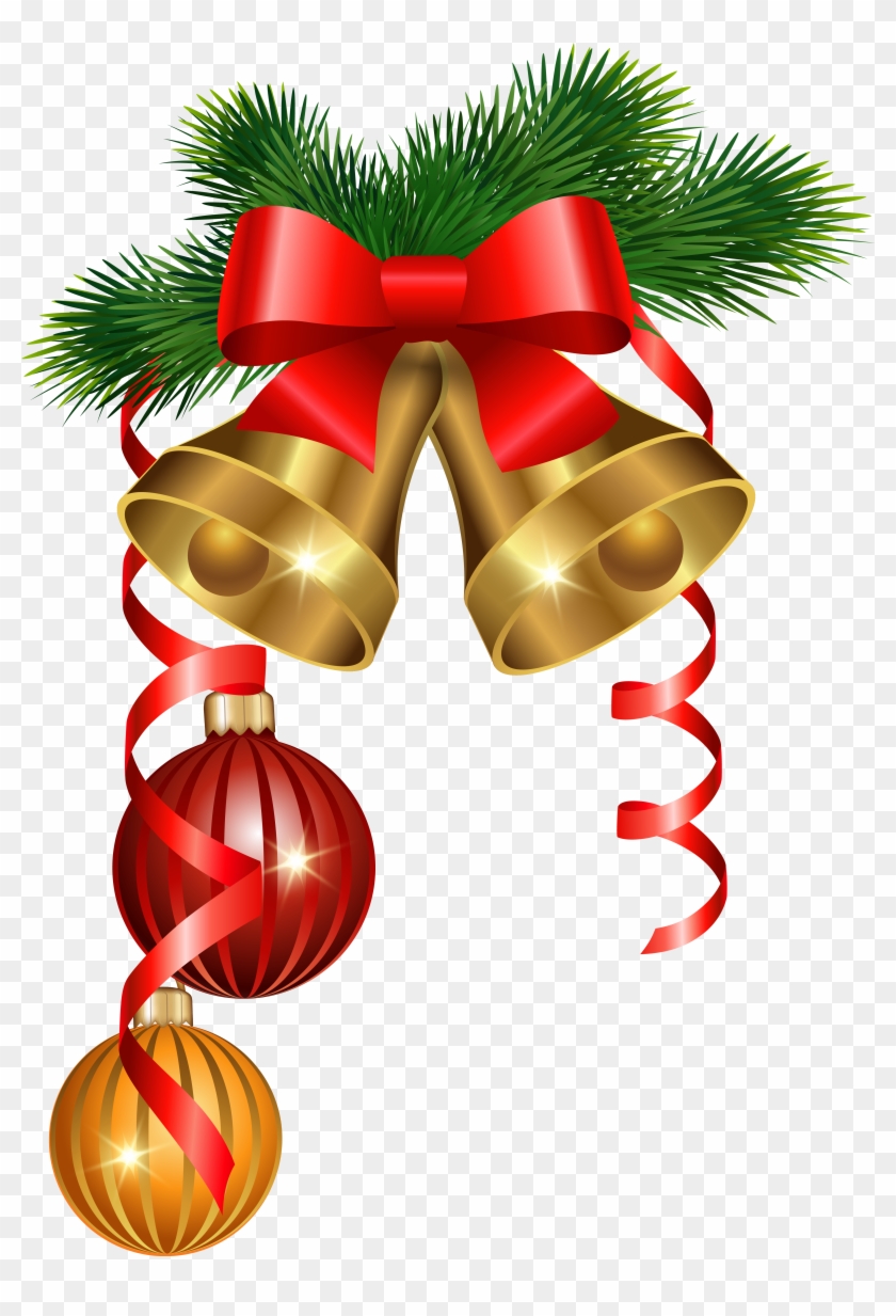 Bell Clipart Christmas Ornaments - Merry Christmas Decorations Png #526628