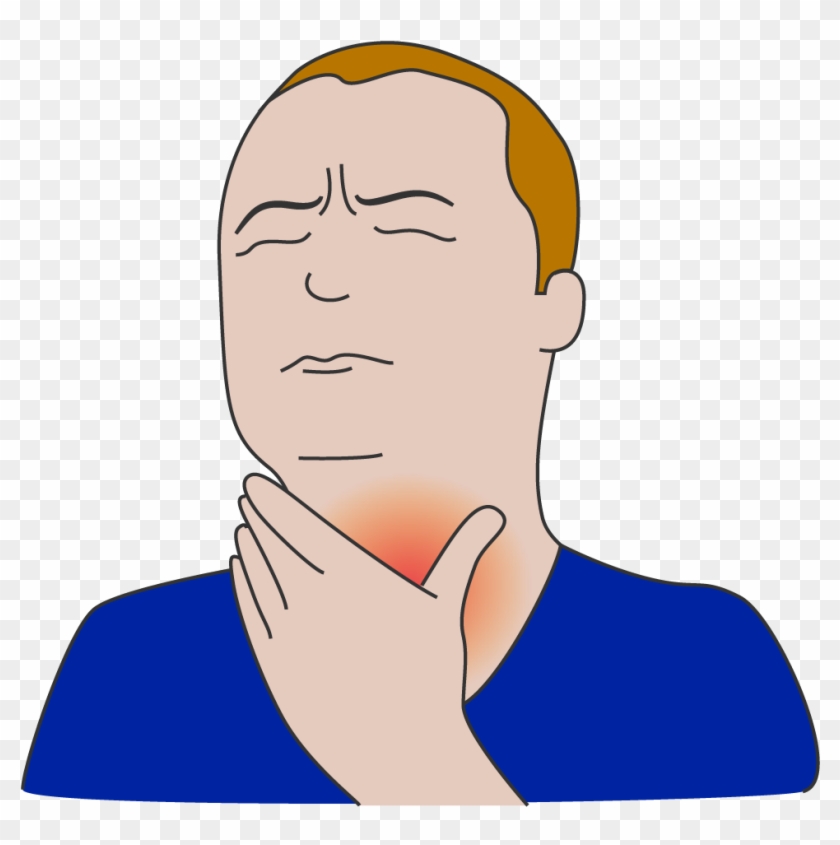 Neck Sore Throat Cartoon Clip Art - Neck Sore Throat Cartoon Clip Art #526726