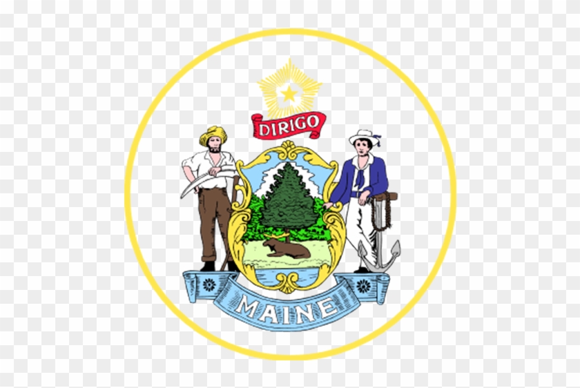 City Emblem - State Seal For Maine #526729