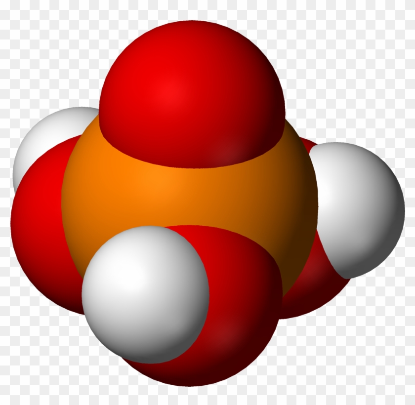 Orthophosphoric Acid H 3 Po - Phosphoric Acid Molecular Model #526895