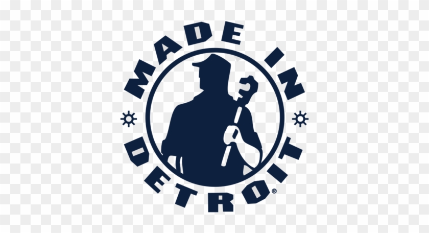 Made In Detroit Logo Decal 6" X 6" - Made In Detroit #526962