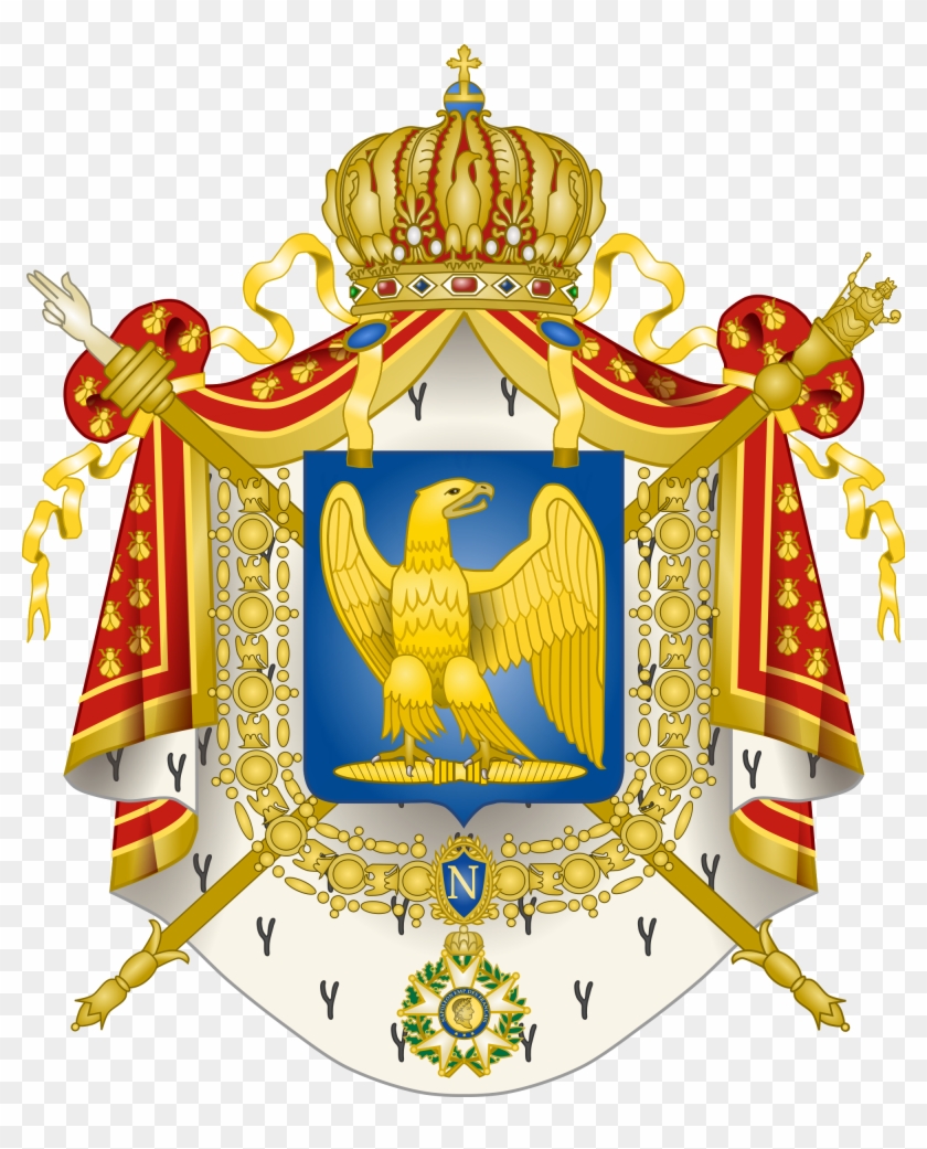 Crown And Scepter Clipart 18, - Napoleon Coat Of Arms #527015