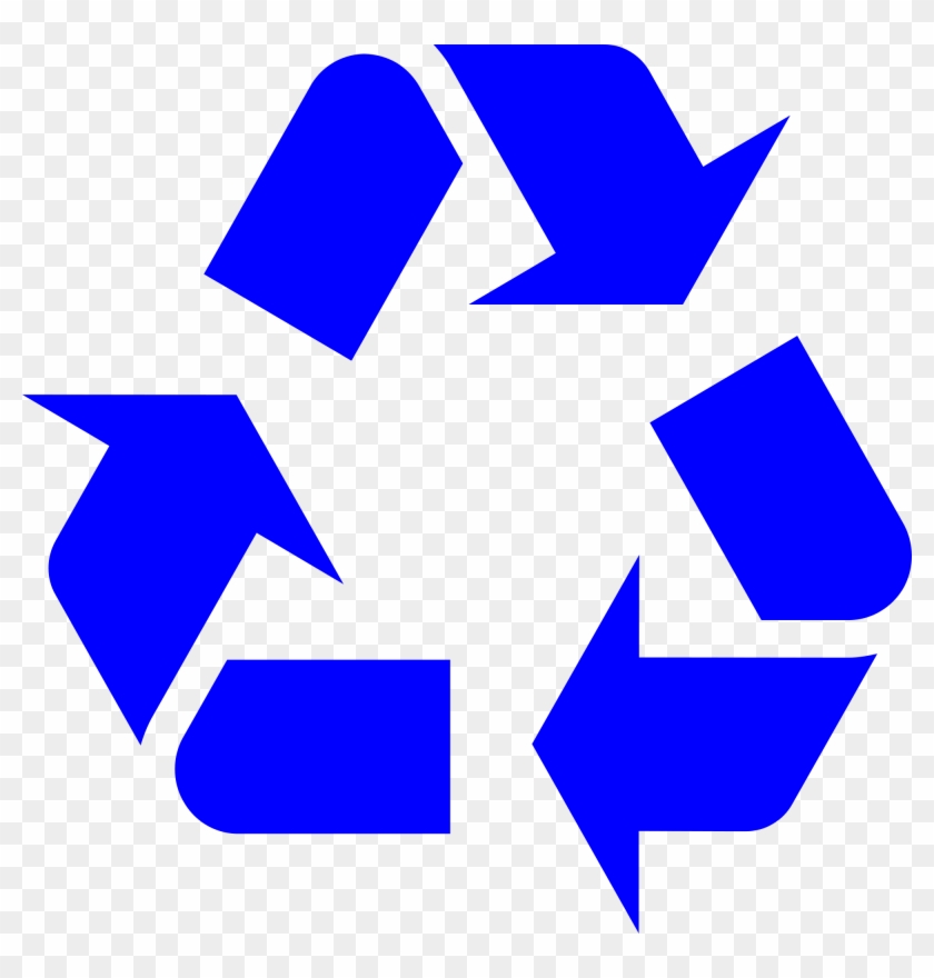 Recycle Symbol Cliparts 7, - Recycling Symbol Blue #527201