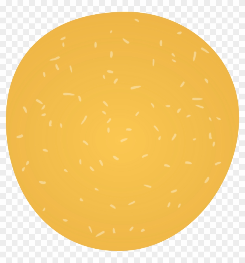 This Free Icons Png Design Of Hamburger Bun With Sesame - Circle #527224