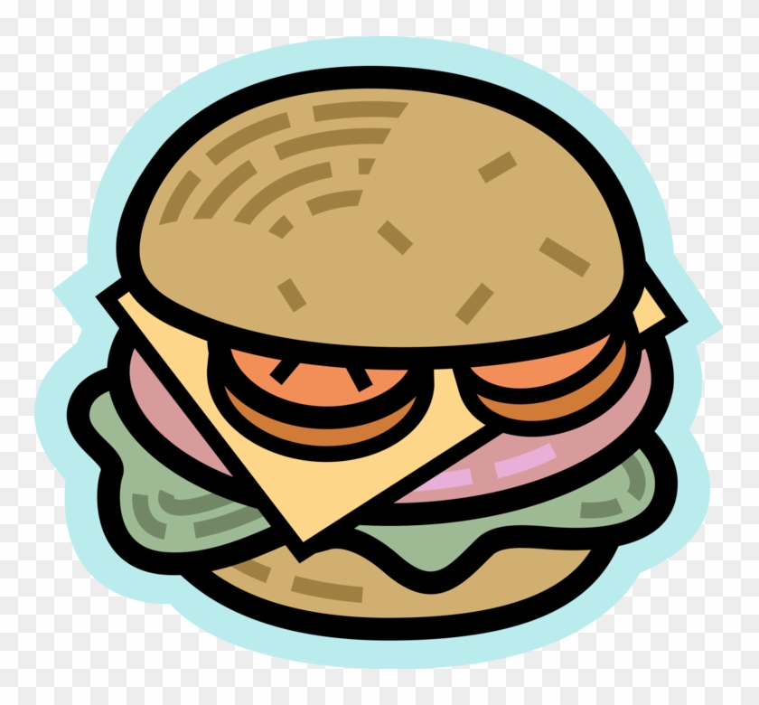 Vector Illustration Of Fast Food Hamburger Meal With - Life Is Pain #527261