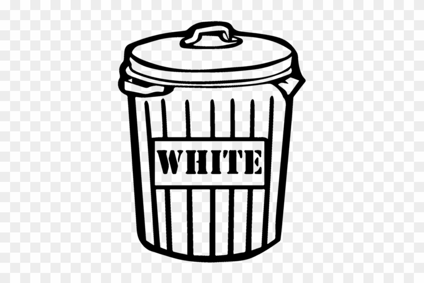 Trash Can Clipart Black And White #527335