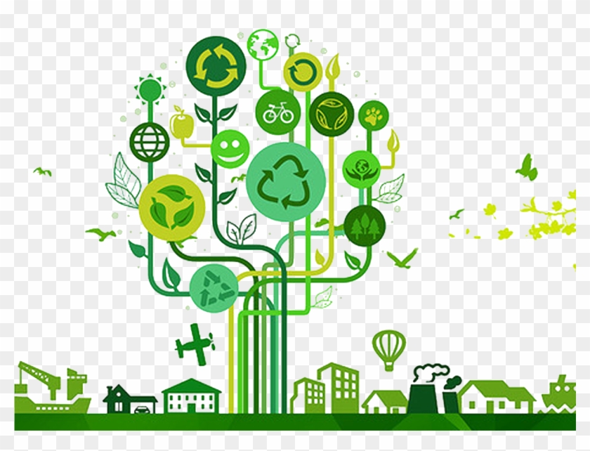 Environmentally Friendly Tree Recycling Symbol Ecology - Recycle Green Transparent Background #527355