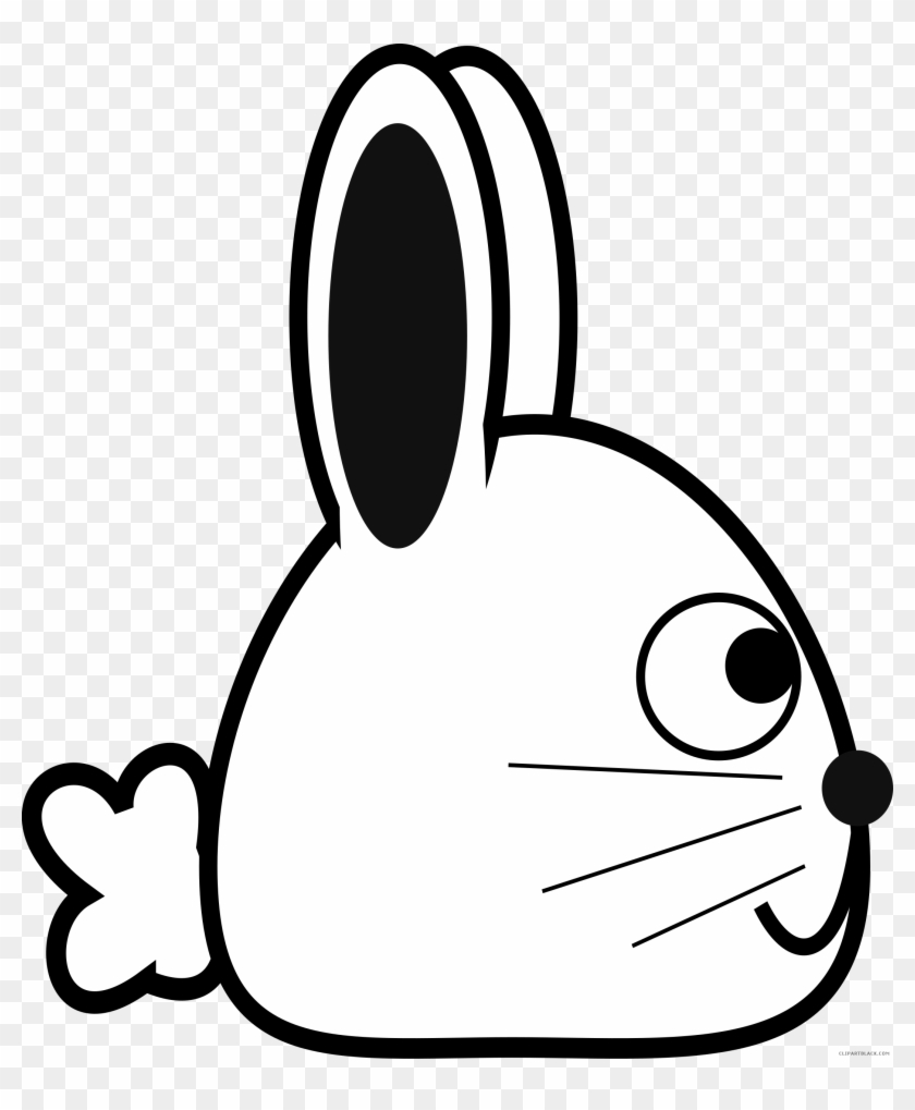 Spring Bunny Animal Free Black White Clipart Images - Rabbit #527359