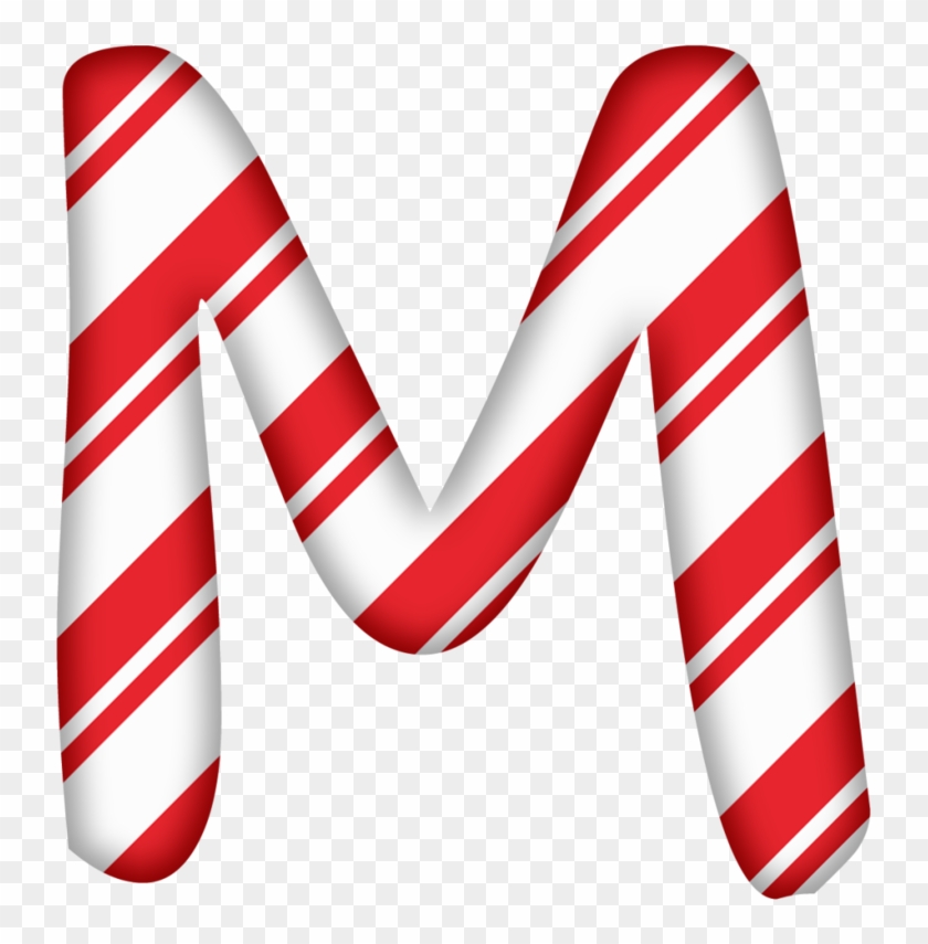 Capital Letter M Candy Cane Letter O Free Transparent