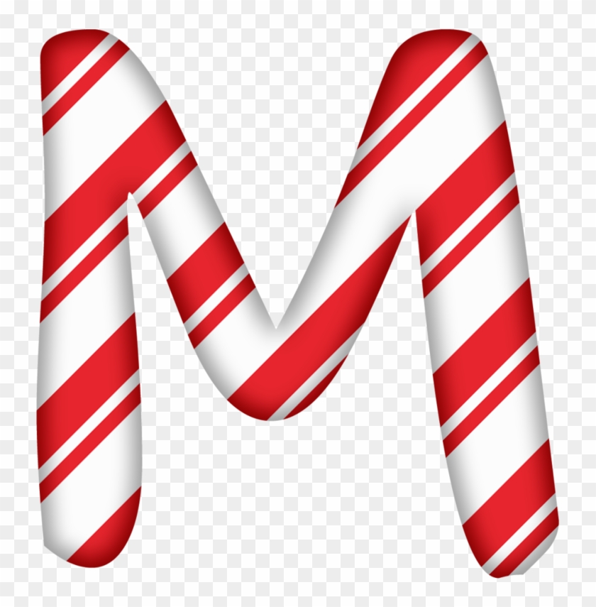 Capital Letter M - Candy Cane Letter O #527589