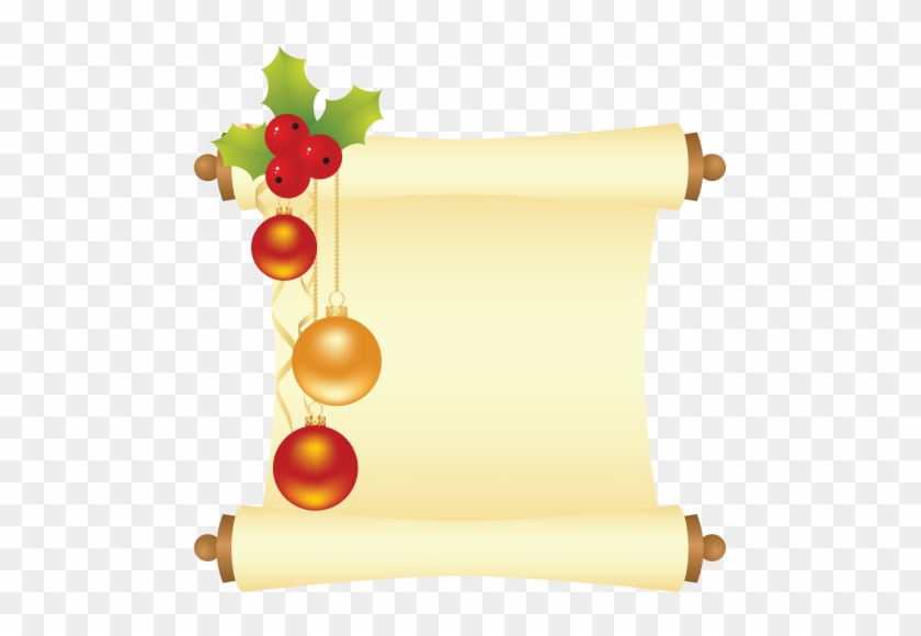 Christmas Greeting Scroll - Christmas Scroll No Background #527626
