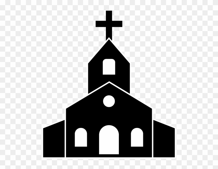 School And Study - Church Clipart Black And White #527639