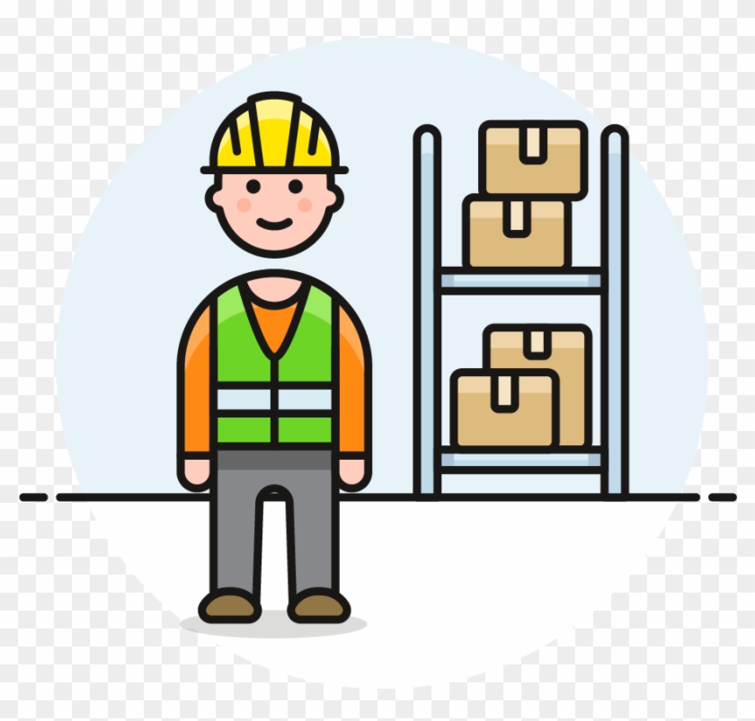 44 Warehouse Worker Male Caucasian - Cartoon - Free Transparent PNG Clipart  Images Download
